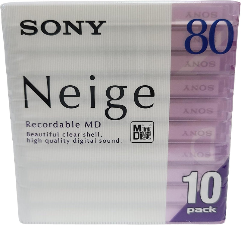 Sony 10MDW80NED 80-Minute MiniDisc 10-Pack — main product image