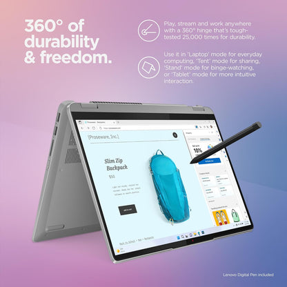 Lenovo 82Y0000FUS IdeaPad Flex 5i 14" 2-in-1 Laptop, i5, 8GB, 256GB