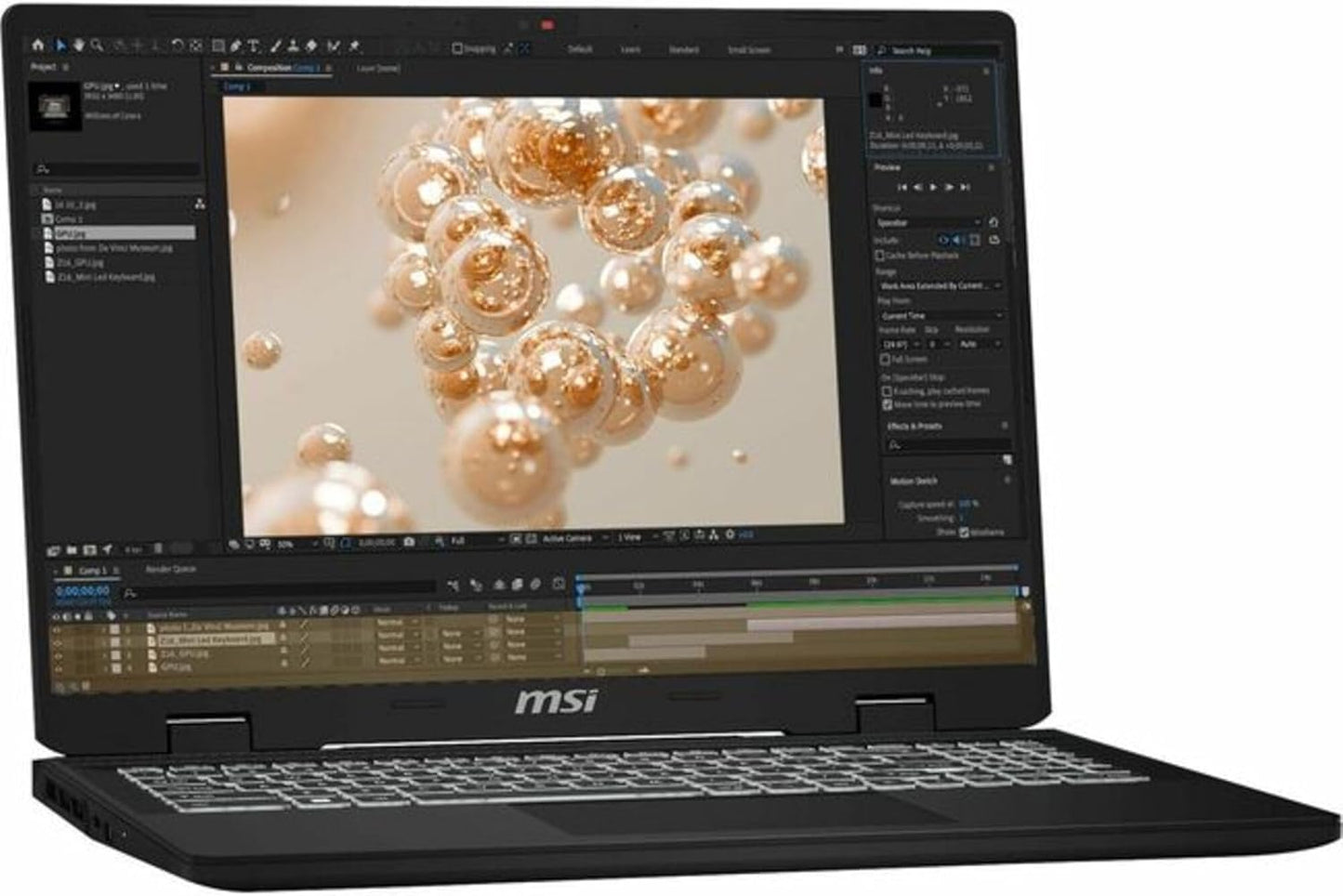 MSI Creator M14 i7 RTX 4060 32GB 1TB Lunar Gray Laptop