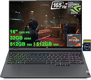 Lenovo Legion 5 Pro Gaming Laptop 16" QHD 165Hz RTX 3060