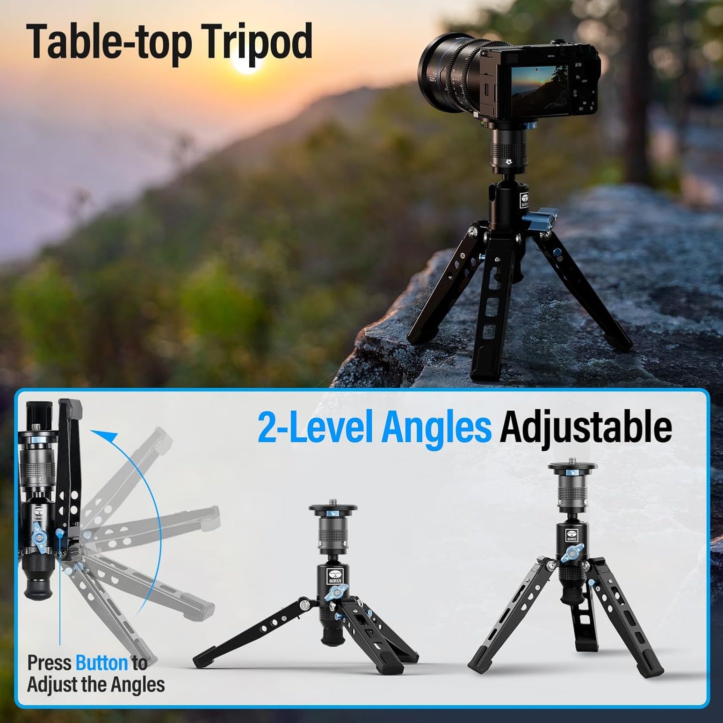 Sirui SIRUI 145 Rapid Carbon Fiber Monopod with Feet