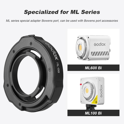 Godox ML-GB Bowens Mount Speedring Adapter