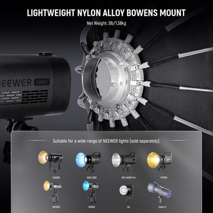 Neewer 10103972 28" Parabolic Softbox - Bowens Mount Lighting