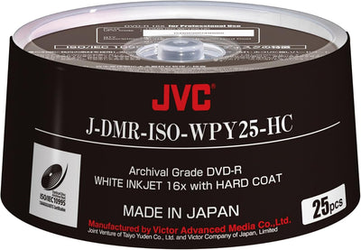 JVC ARCHIVAL GRADE DVD-R White Inkjet 16x