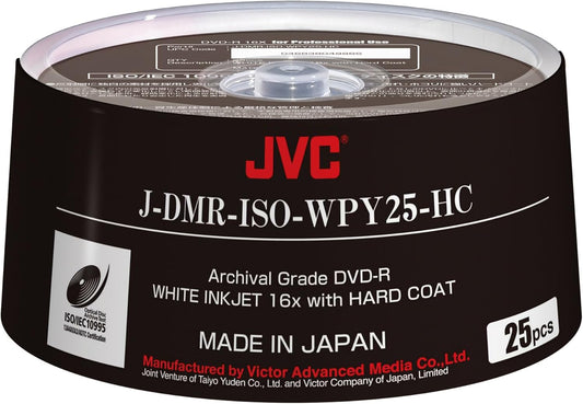 JVC ARCHIVAL GRADE DVD-R White Inkjet 16x