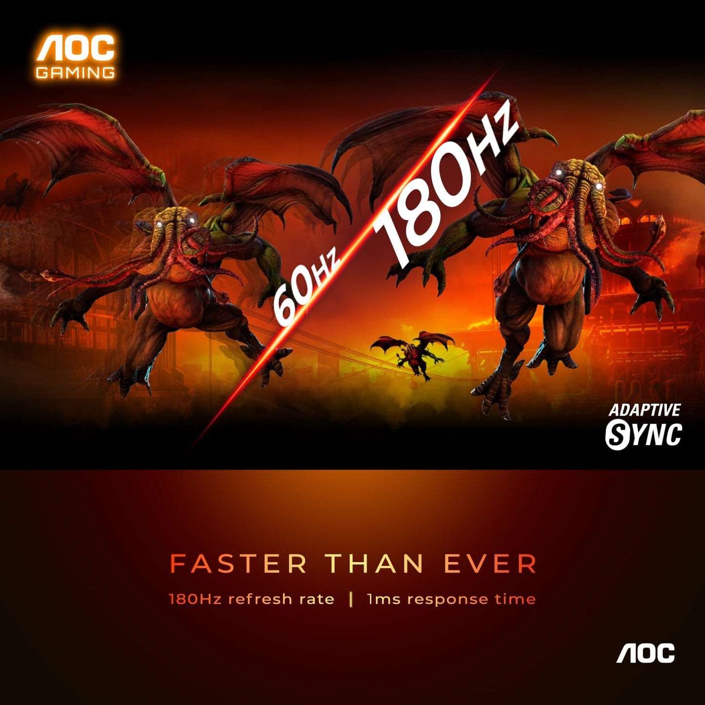 AOC 27G15 27-Inch FHD 180Hz Gaming Monitor