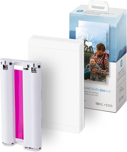 HP HPIS4X6C108 Sprocket Studio Plus 4x6 Photo Paper