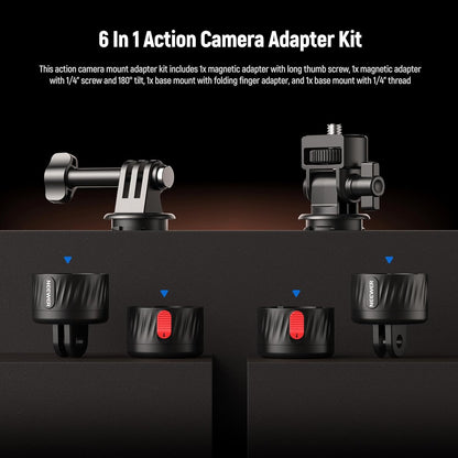 Neewer GP-24 Magnetic Action Camera Mount Kit