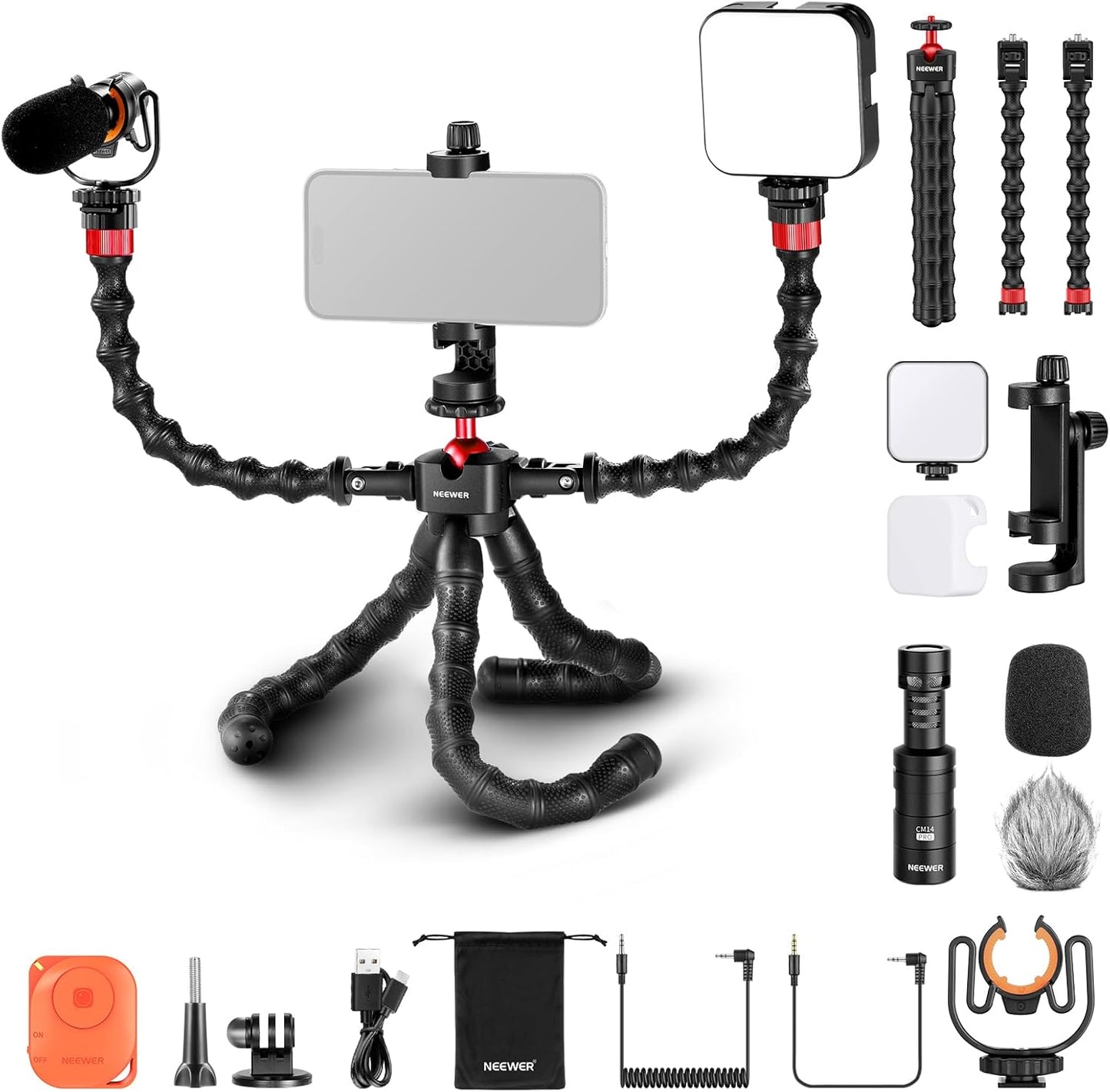 Neewer 10103059 iPhone Vlogging Kit with Tripod