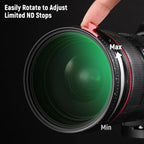 Neewer NW SERIES S 49mm Variable ND Filter: True Color ND2-32