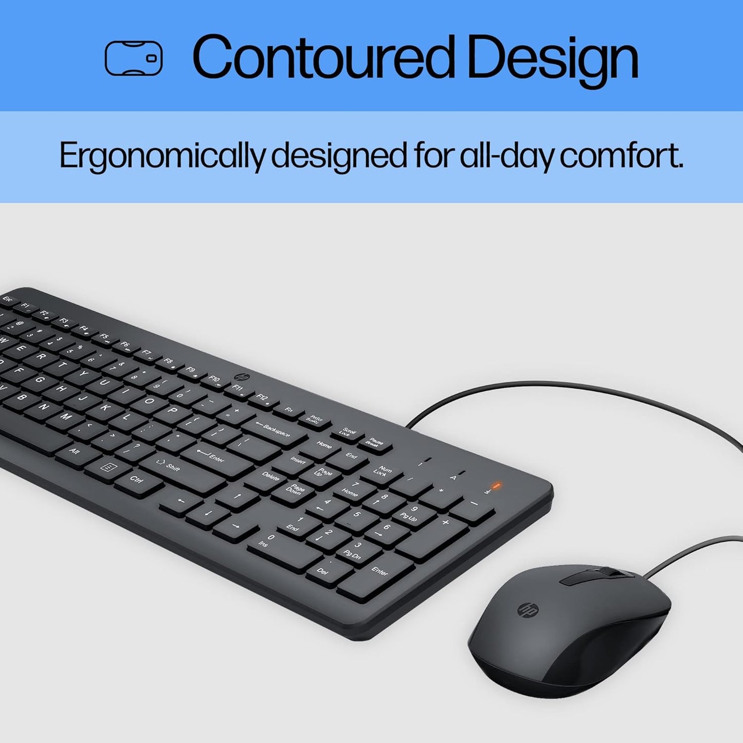 HP 240J7AA#ABL Wired Keyboard and Mouse Combo