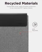 Lenovo 16 Inch Slim Laptop Sleeve Eco-Friendly Grey