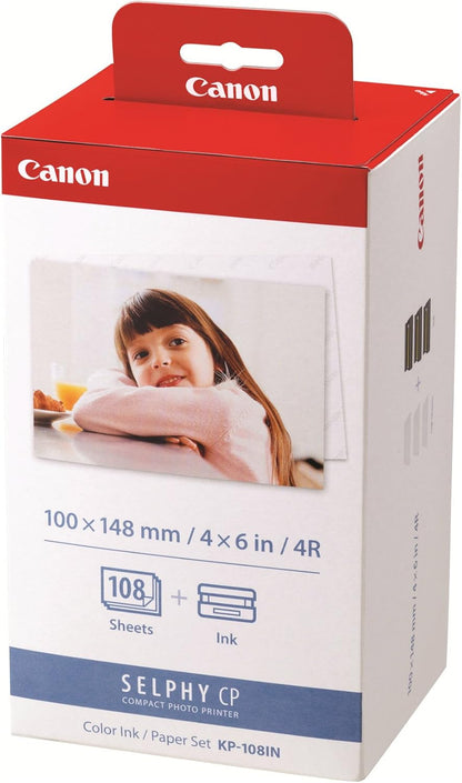Canon KP108IN Color Ink and Paper Set