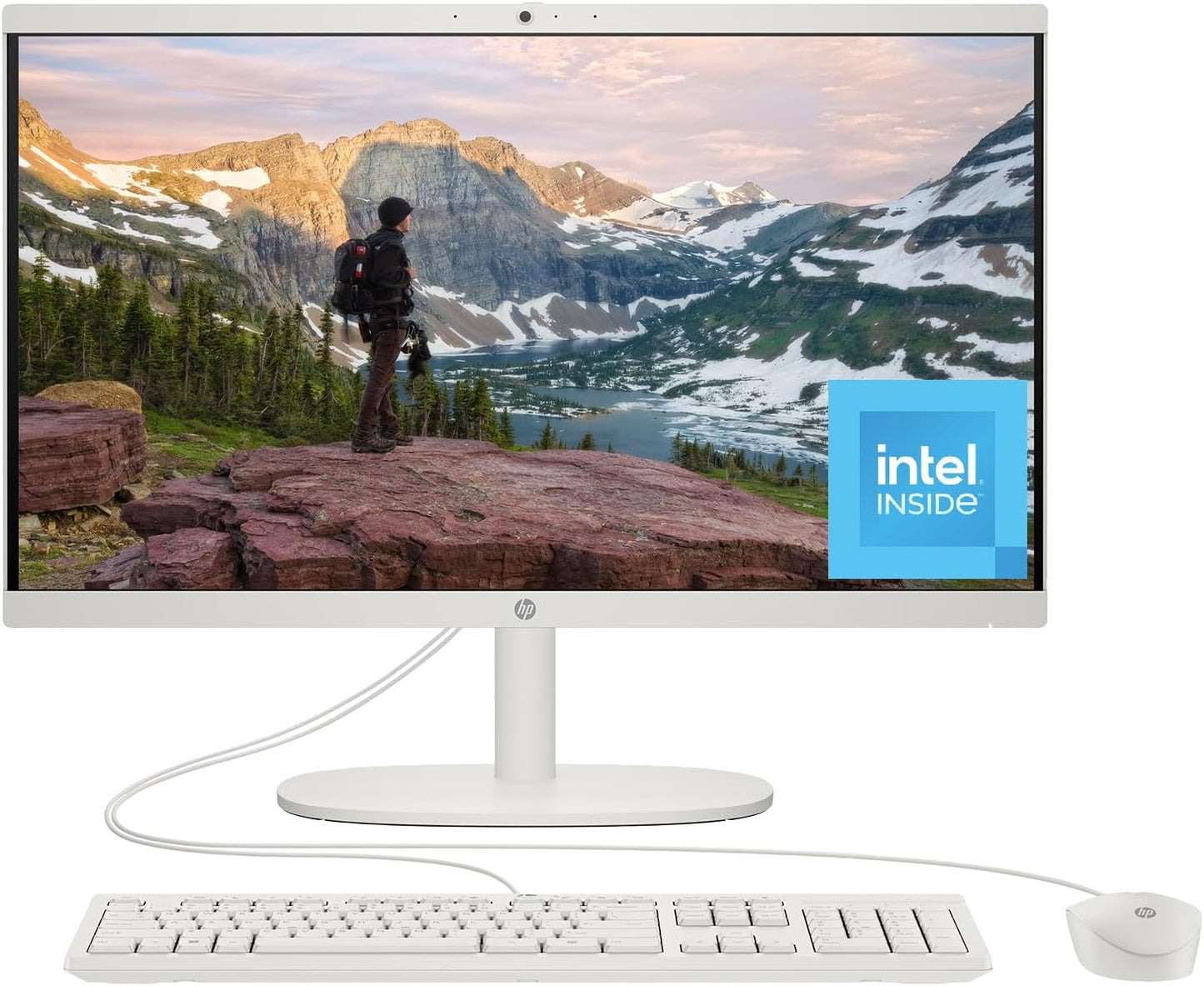 HP 22-dg0012 All-in-One Desktop PC Intel N200 FHD