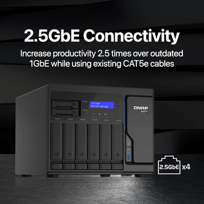 QNAP TS-h886-D1602-8G-US 8-Bay Xeon NAS 2.5GbE
