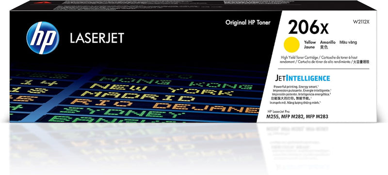 HP W2112X 206X Yellow High Yield LaserJet Toner — main product image