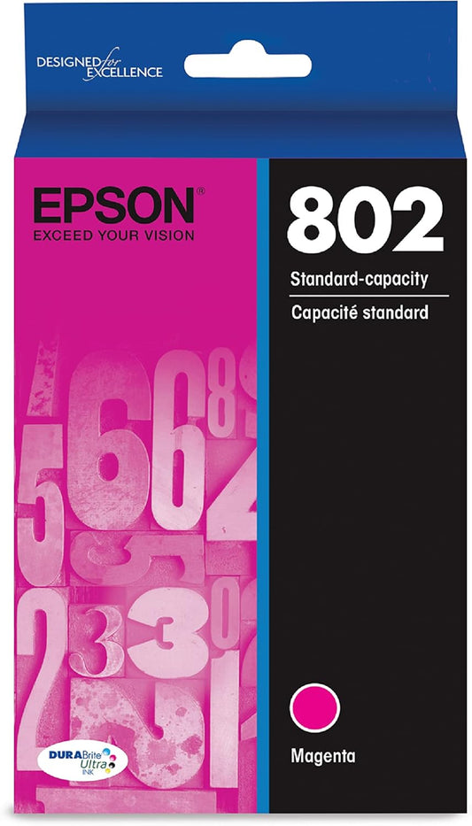Epson T802320-S 802 Magenta Standard Capacity Ink Cartridge