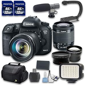 Canon 33-CAN7DMKIIKIT18-55-040716 EOS 7D Mark II DSLR Camera Bundle