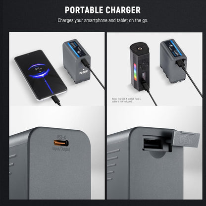 Neewer TP-F970 10500mAh Replacement Battery PD 20W