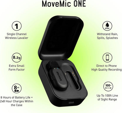 Shure MV-ONE-Z7 MoveMic One Wireless Lavalier Microphone