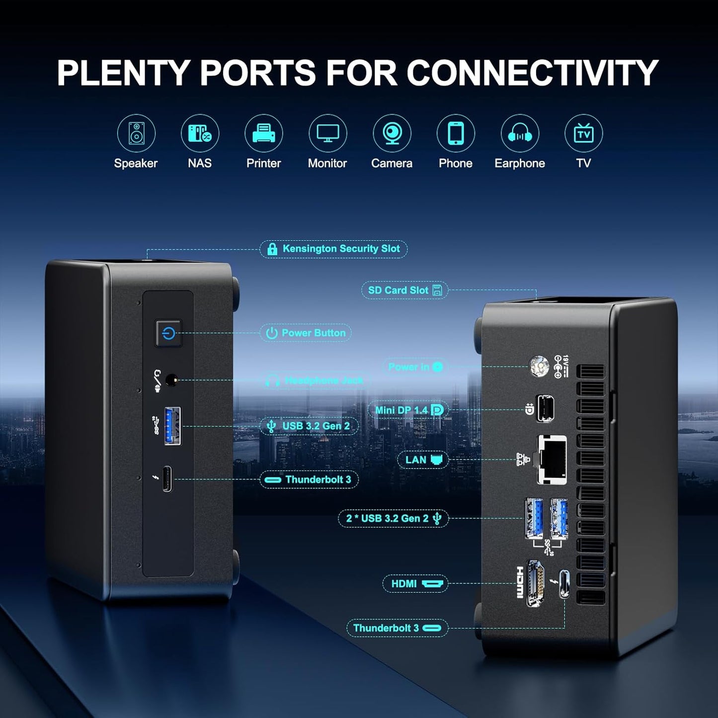 Intel Core i7 NUC11PAHi7 Mini PC Win 11 Pro