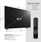 LG 65QNED99UPA 65-Inch 8K QNED MiniLED Smart TV