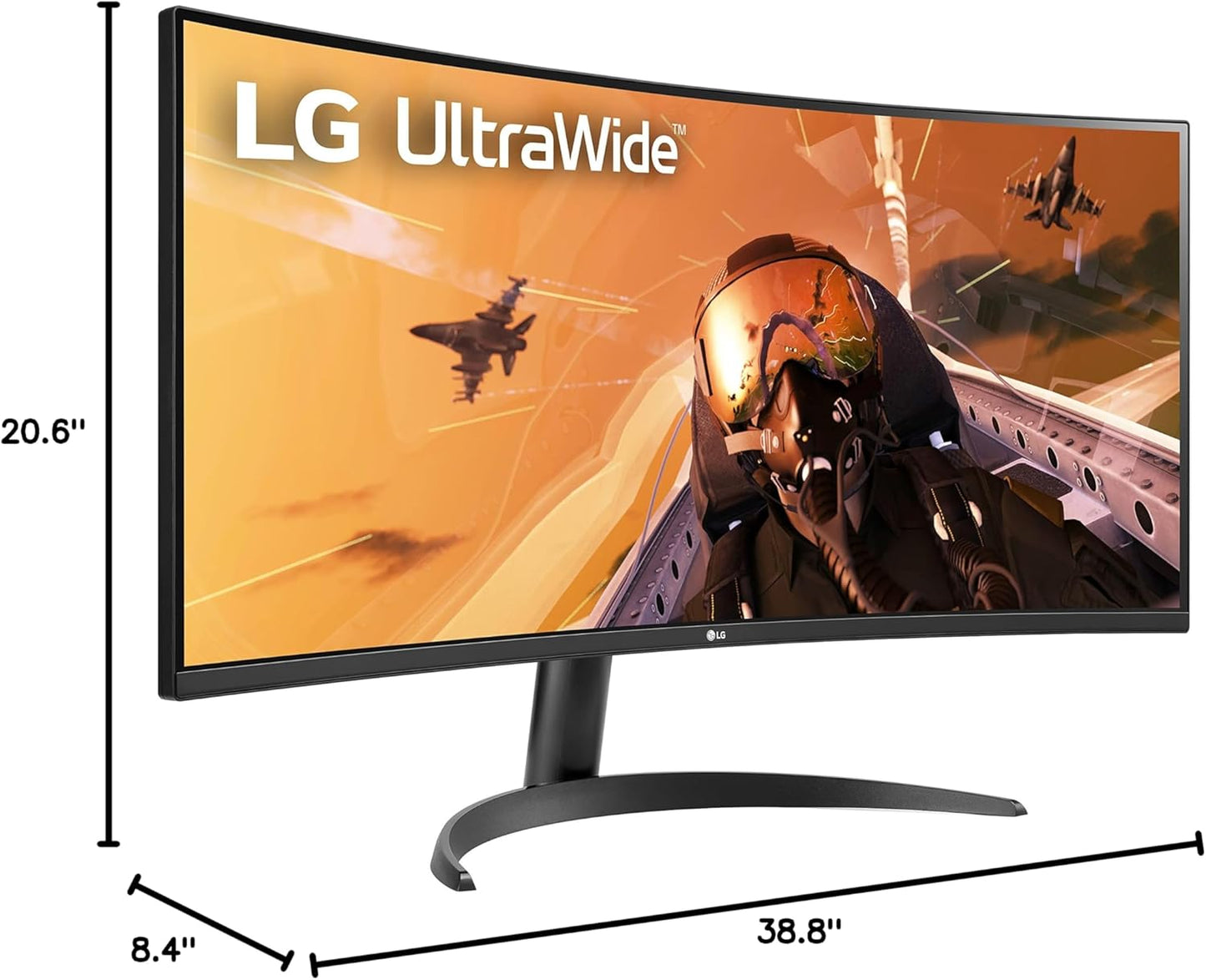 LG 34WP60C-B 34-Inch Curved UltraWide Monitor