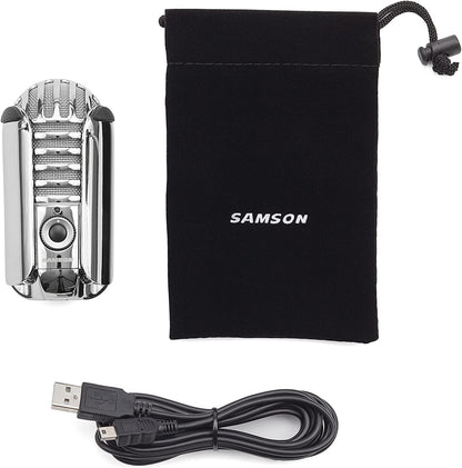 Samson SAMTRBR Meteor Mic USB Studio Microphone - Titanium Black/Red