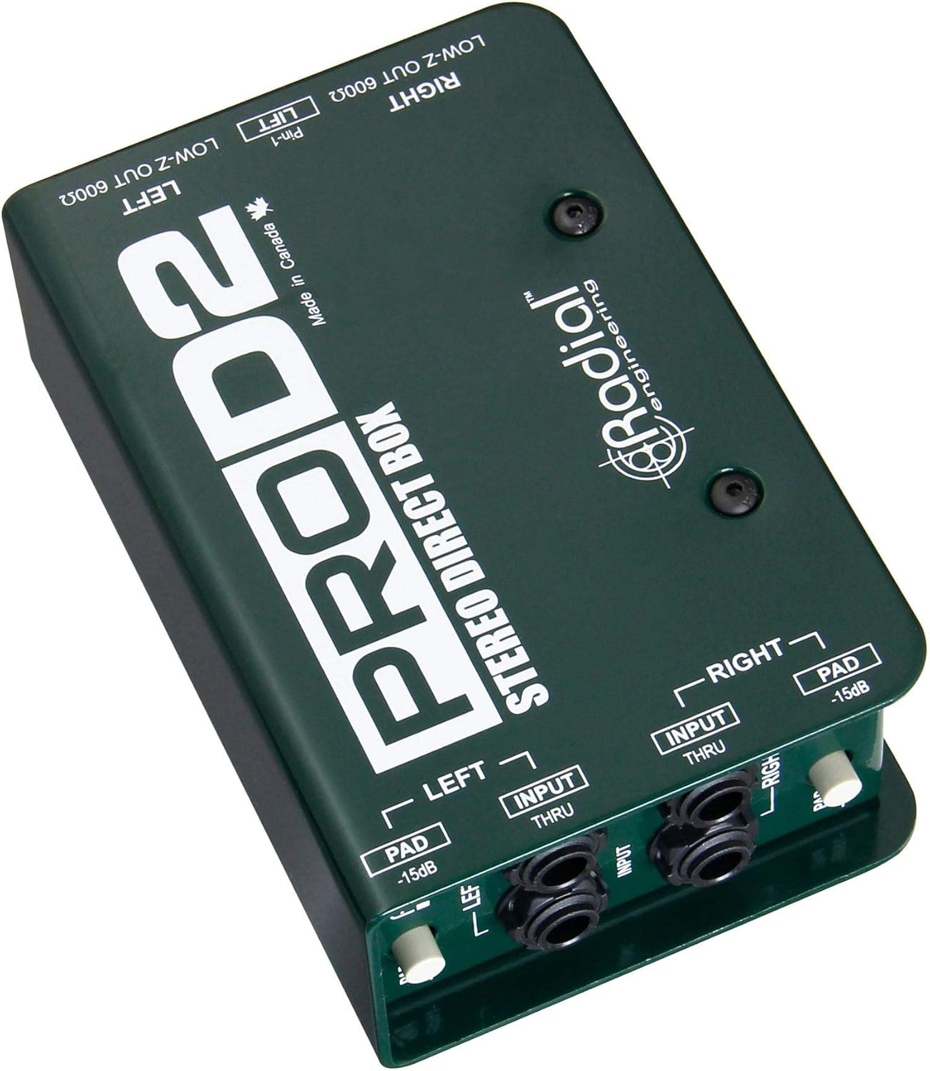 Radial Engineering ProD2 Direct Box Instrument Cable Bundle