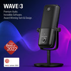 Elgato Wave:3 Premium USB Condenser Microphone Streaming
