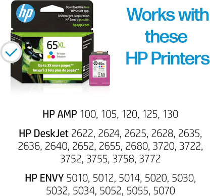 HP 65XL N9K03AN Tri-Color High-Yield Ink Cartridge