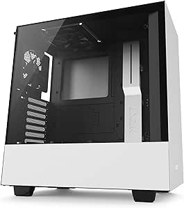 NZXT CA-H500B-W1 H500 White Mid-Tower PC Case — main product image
