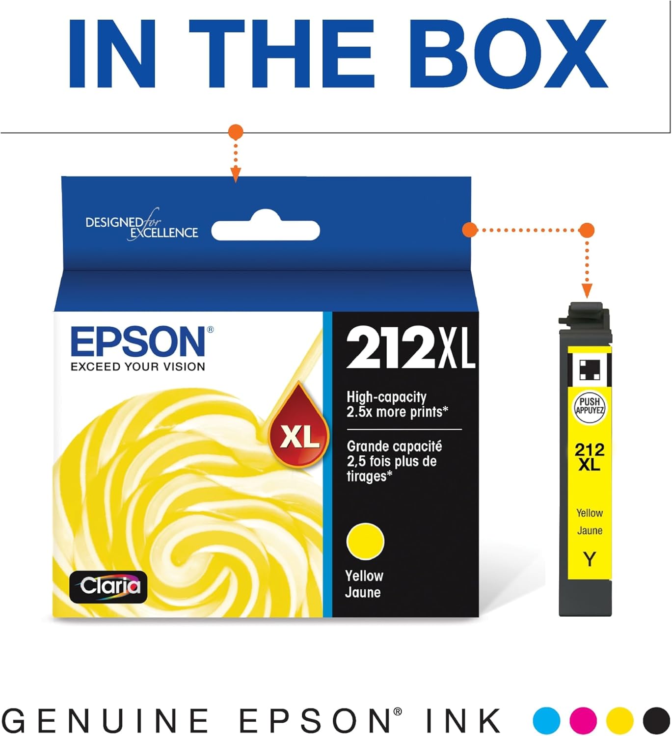 Epson T212XL420-S High Capacity Yellow Ink Cartridge
