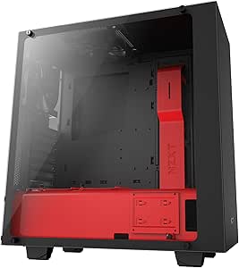 NZXT CA-S340W-B4 High Performance VR Gaming Case - Red — main product image