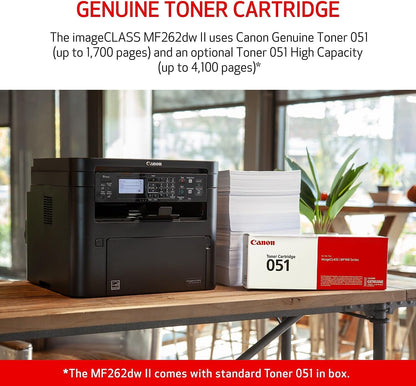 Canon 5938C022 imageCLASS MF262dw II Wireless Monochrome Laser Printer