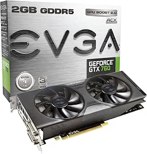 EVGA 02G-P4-2763-KR GeForce GTX 760 ACX Cooler, 2GB GDDR5