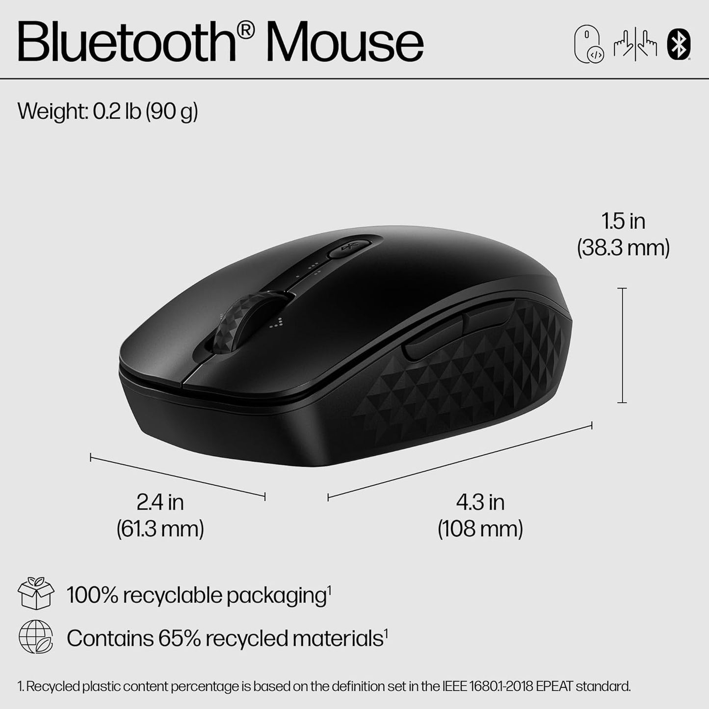 HP 7M1D3AA#ABA 420 Programmable Bluetooth Mouse
