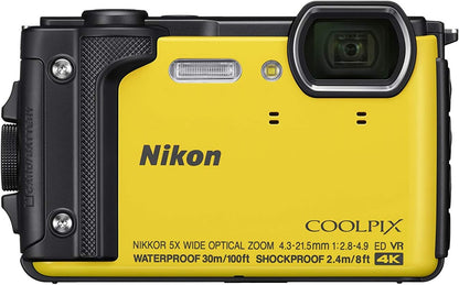 Nikon Coolpix W300 26525 Waterproof Shockproof Digital Camera - Yellow