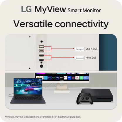 LG 25SR50F-W MyView 25-Inch Smart Monitor