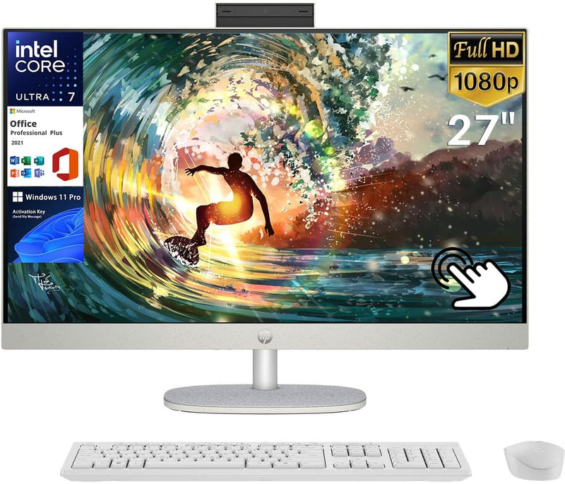HP 27 All-In-One Desktop Touchscreen 64GB 4TB SSD — main product image