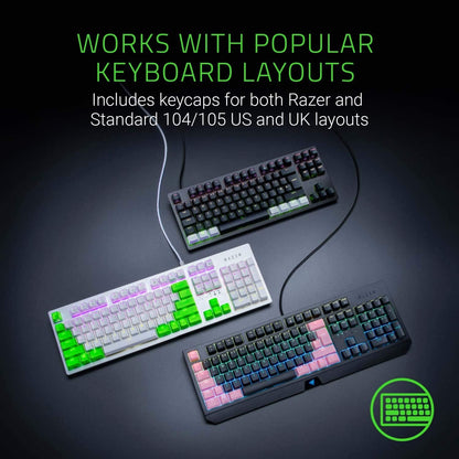 Razer RC21-01490200-R3M1 Doubleshot PBT Keycap Set - Mercury White