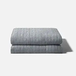 Gravity Cooling Weighted Blanket, 20 lbs, Twin/Throw, Grey