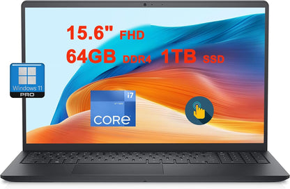 Dell Inspiron 15 3520 Laptop i7, 64GB RAM, 1TB SSD, Touchscreen