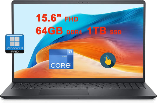 Dell Inspiron 15 3520 Laptop i7, 64GB RAM, 1TB SSD, Touchscreen