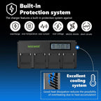 Neewer 10100459 NP-F970 Battery 4-Pack Charger Kit