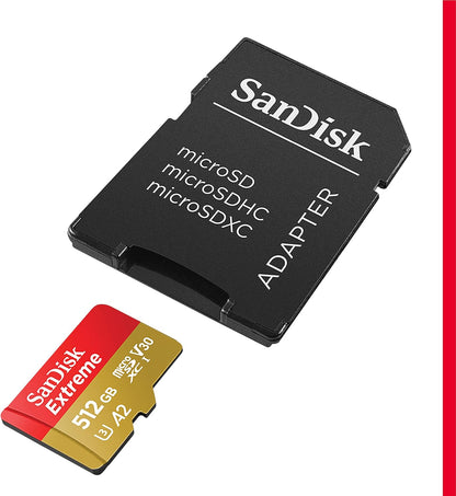 SanDisk SDSQXAV-512G-GN6MA 512GB Extreme MicroSD Card
