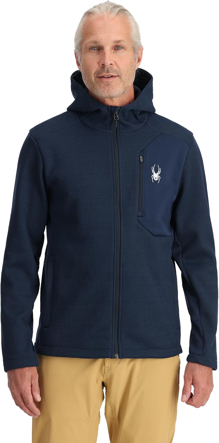Spyder Bandit Hooded Ski Mid Layer Jacket — main product image