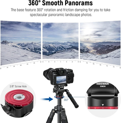 Neewer 10101837 Video Tripod Head Pan Tilt