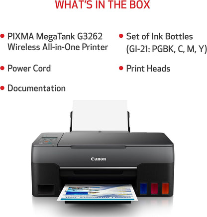 Canon 4468C002 G3260 Wireless MegaTank All-in-One Printer
