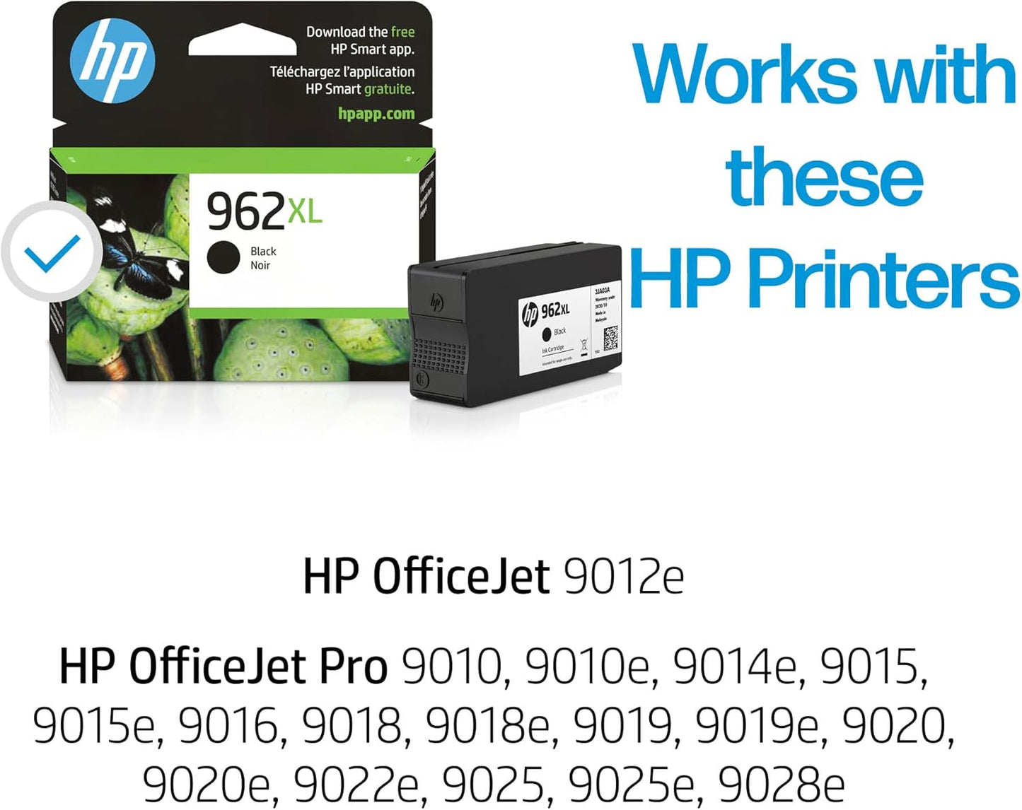HP 3JA03AN#140 962XL Black High-Yield Ink Cartridge